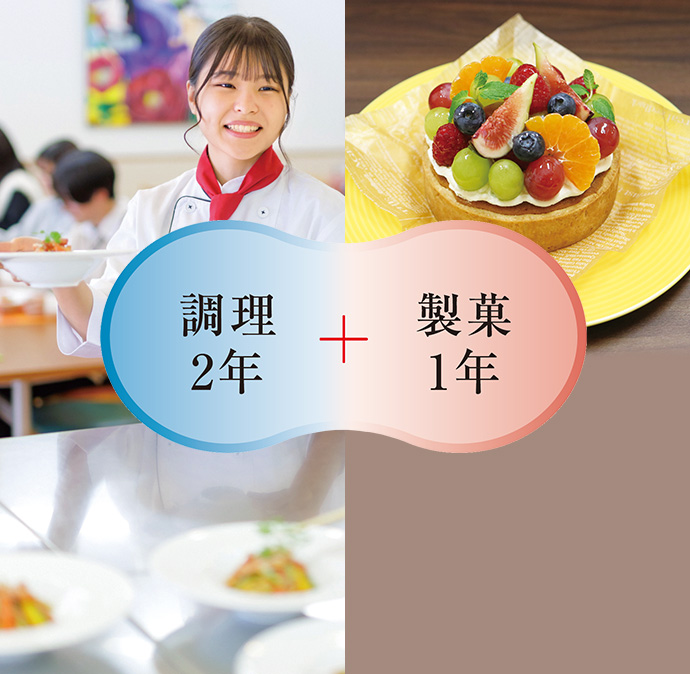 3年間でWライセンス取得をめざす学び