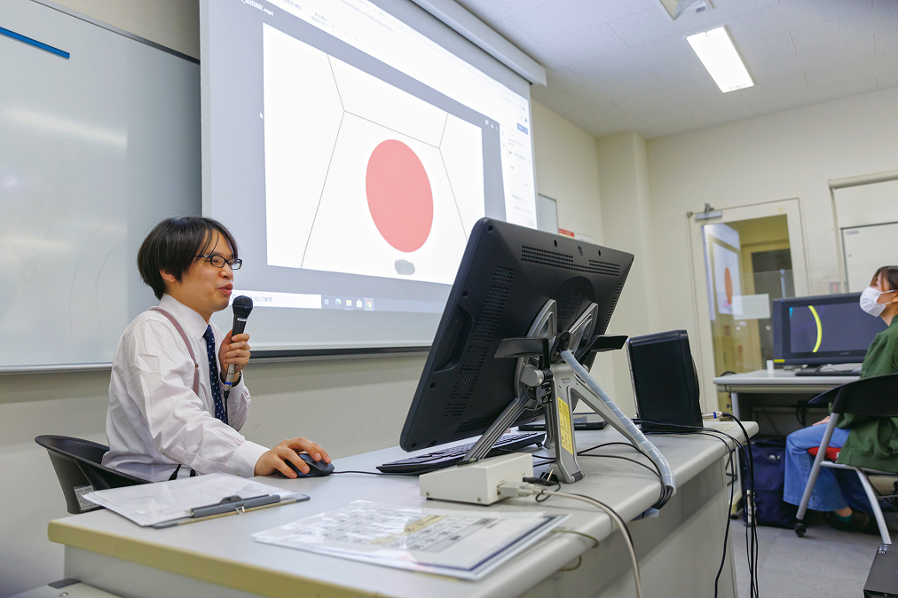 アニメーション（デザイン専門展開演習B）の様子