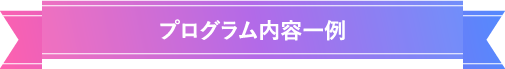 プログラム内容一例